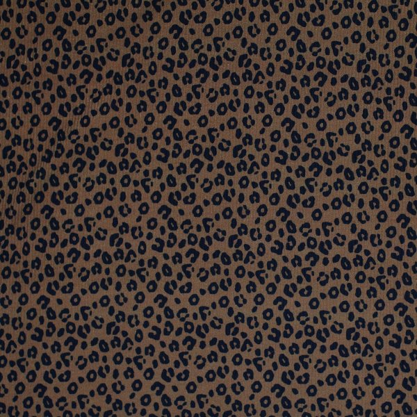 Ripp Jersey - Leopard - braun