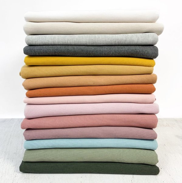 RESTSTÜCK 1,0m !!! - Ribjersey - uni - olive