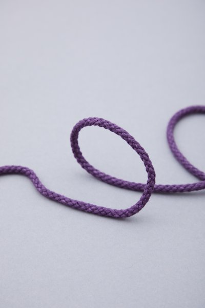 Baumwollkordel - rund - 5mm - plum - Mind the Maker