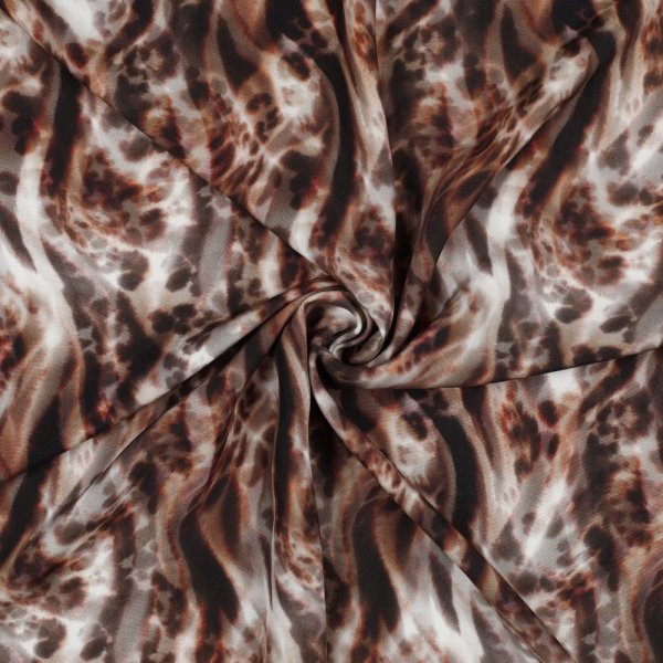 Viskose mit LENZING™ ECOVERO™ Fasern - Sanna Animal - brown