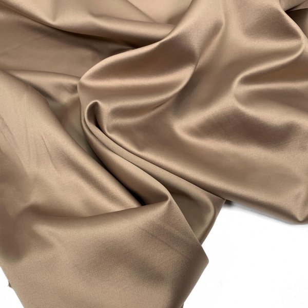 RESTSTÜCK 0,40m !!! - Satin Stretch - taupe