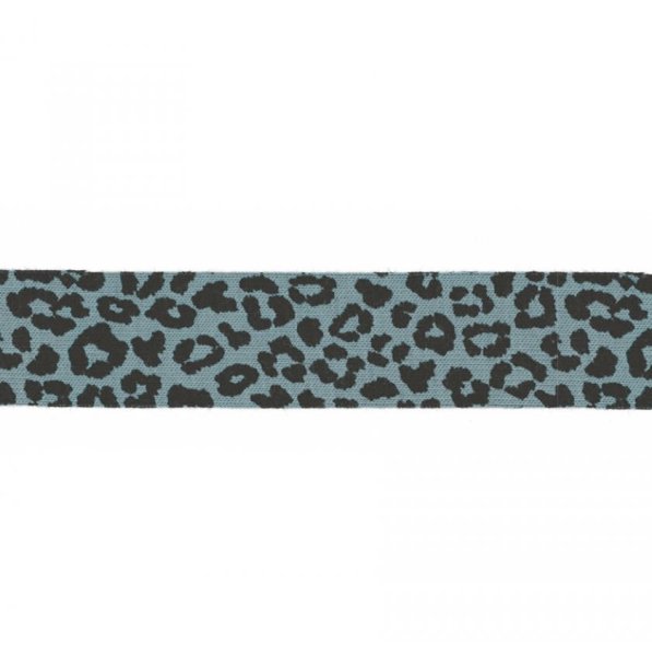 Schrägband - elastisch - Leo - 3m - dusty blue