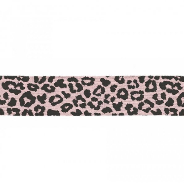 Schrägband - elastisch - Leo - 3m - dusty pink