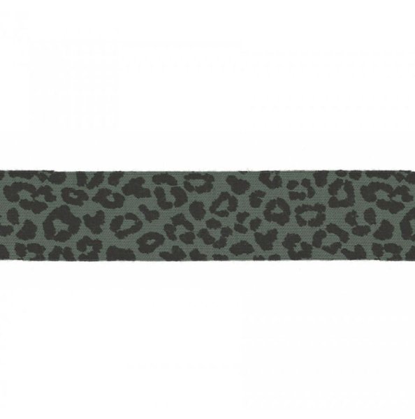 Schrägband - elastisch - Leo - 3m - khaki