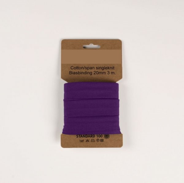 Schrägband Jersey - elastisch - purple - 3m