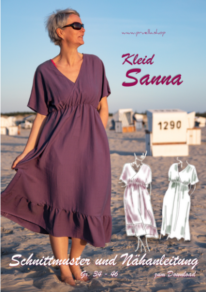Papierschnittmuster - Kleid Sanna - Damen - Prülla