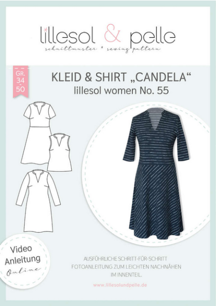 Papierschnittmuster - Kleid & Shirt "Candela" No. 55 - Damen - Lillesol & Pelle