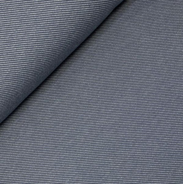 Jacquard Jersey - Serge - Streifen diagonal - grau/dunkelblau - Swafing