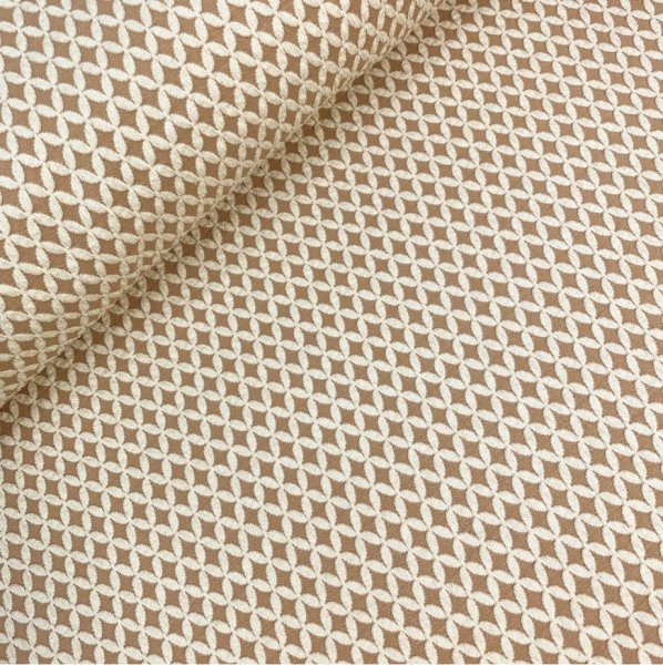 Bio Jacquard Jersey - 3D Shippou Knit - meringa/scoiatollo - Sakura - Hamburger Liebe - Albstoffe