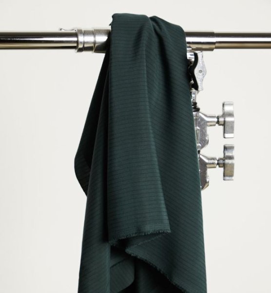 RESTSTÜCK 1.60cm !!! - Two Tone Slim Stripe mit TENCEL™ - deep green- MeetMilk
