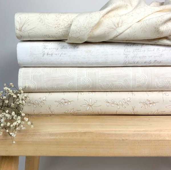 Baumwolle - Sunbleached Leaves - Soften the Volume - Art Gallery Fabrics