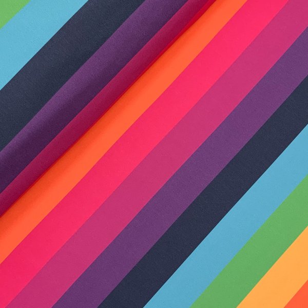 RESTSTÜCK 0,60m !!! - Softshell - Stripes - fuchsia purple ocre