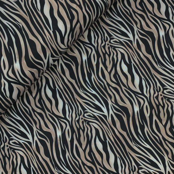 RESTSTÜCK 1,00m !!! - Softshell - Zebra - black