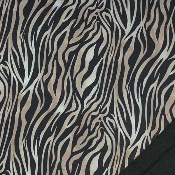 RESTSTÜCK 1,00m !!! - Softshell - Zebra - black
