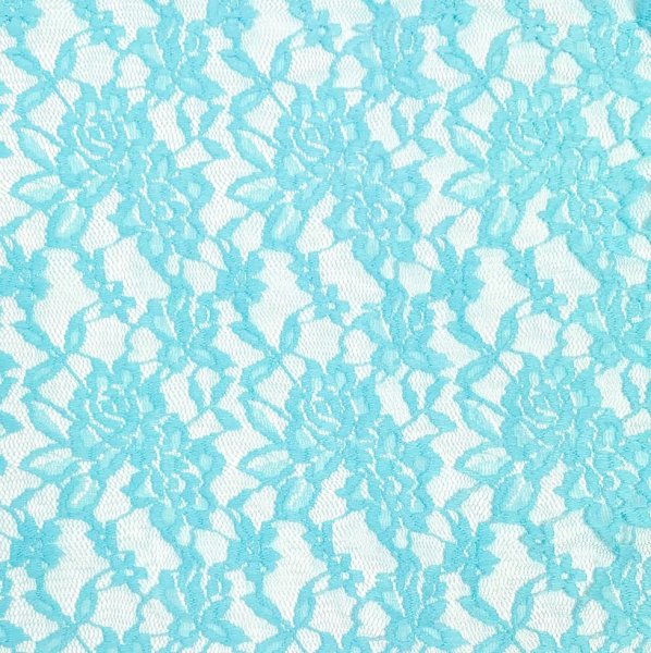 Spitzenstoff - türkis blau