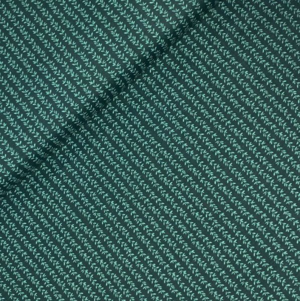 Baumwolle - Strawberry Fields Laurel Stripe - Hunter - by Rifle Paper Co.