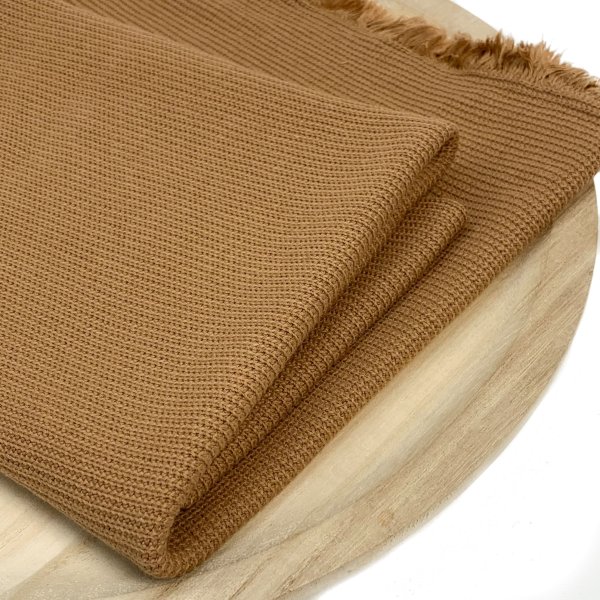 Baumwoll Strick - Cable Miami - caramel