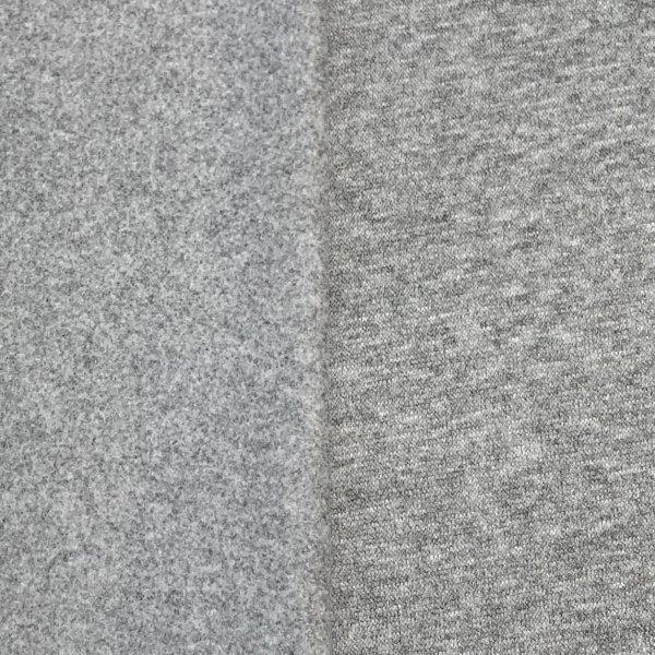 Strickjersey - brushed - Coco - grey