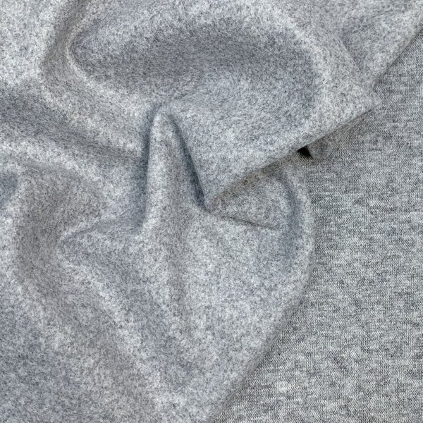 RESTSTÜCK 0,80m !!! - Strickjersey - brushed - Coco - grey