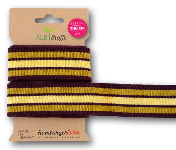 Bio Stripe Me - College Col. 68 - Plain Stitches - Hamburger Liebe - Albstoffe