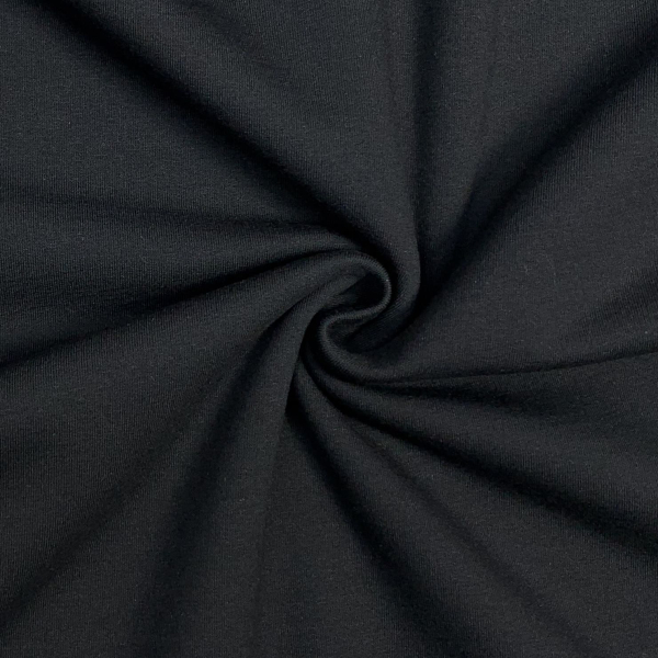 Sweat - brushed - uni - black