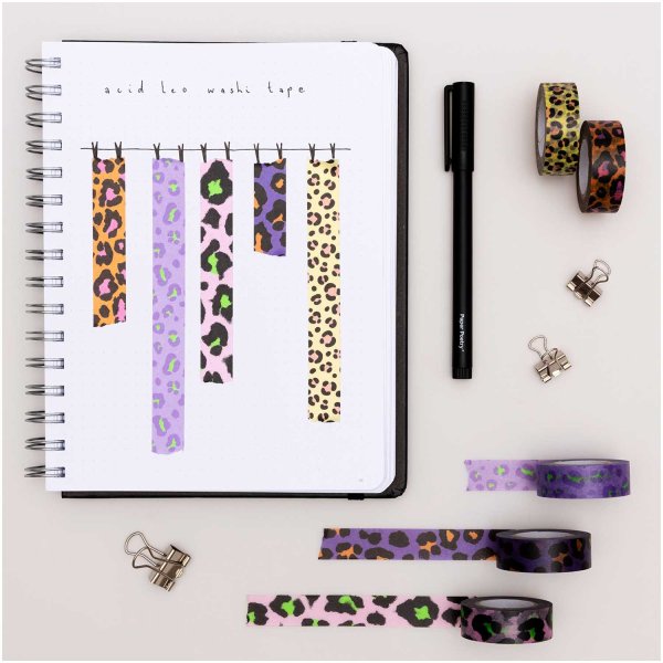 Paper Poetry Tape Set 5teilig - Acid Leo - Rico Design