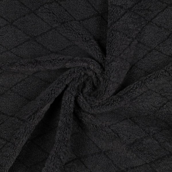 RESTSTÜCK 1,50m !!! - Teddystoff - Heimo - dark grey