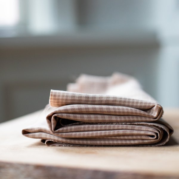 Two Tone Plaid mit TENCEL™ - warm sand - meetmilk