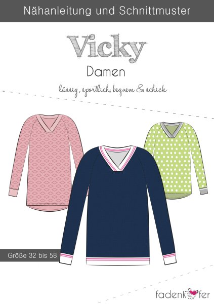 Papierschnittmuster - Vicky - Damen - Fadenkäfer