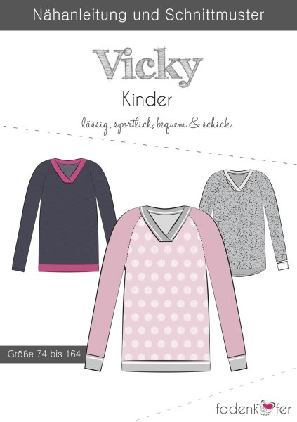 Papierschnittmuster - Vicky - Kinder - Fadenkäfer