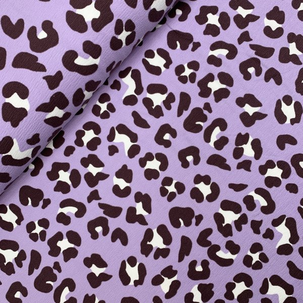 French Terry Crepe - Tiva Leo - lavender