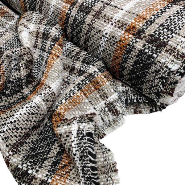 Tweed Bouclé - Jelka - black/brown