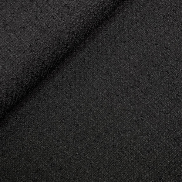 RESTSTÜCK 1,60m !!! - Tweed Bouclé - Jenna - black