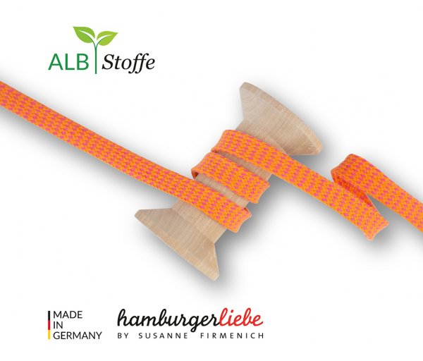 Bio Flachkordel - Twist Me - Dots - 1,2 cm - Col.4 - Albstoffe - Hamburger Liebe
