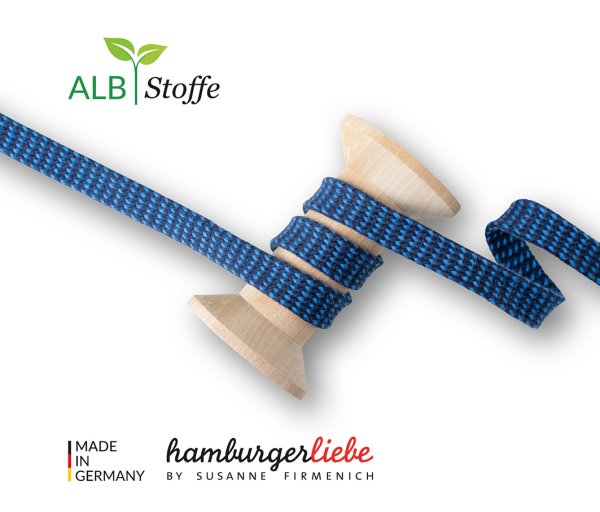 Bio Flachkordel - Twist Me - Dots - 1,2 cm - Col.6 - Albstoffe - Hamburger Liebe
