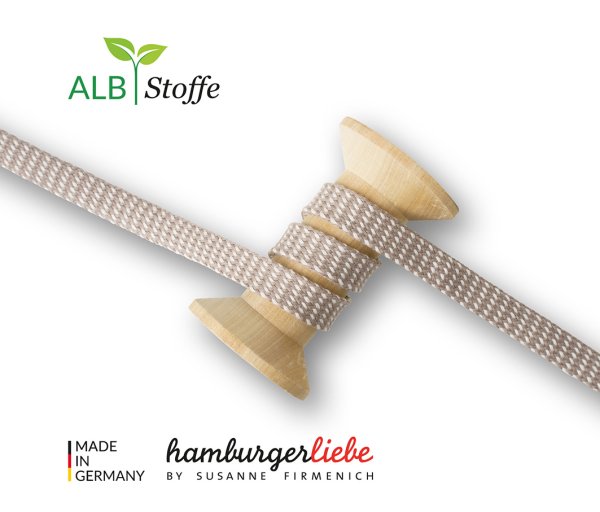 Bio Flachkordel - Twist Me - Dots - 1,2 cm - Col. 17 - Hamburger Liebe - Albstoffe