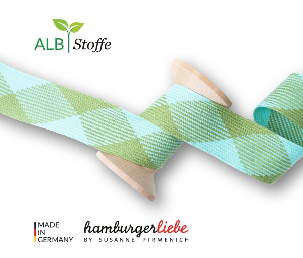 Bio Flachkordel - Twist Me - Flat - 3,5 cm - Col.15 - Albstoffe - Hamburger Liebe