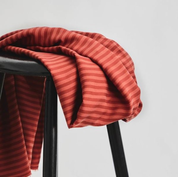 Two Tone Stripe Twill mit TENCEL™ - cider - MeetMilk