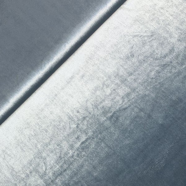 RESTSTÜCK 70cm !!! - Velour Stoff - dusty blue