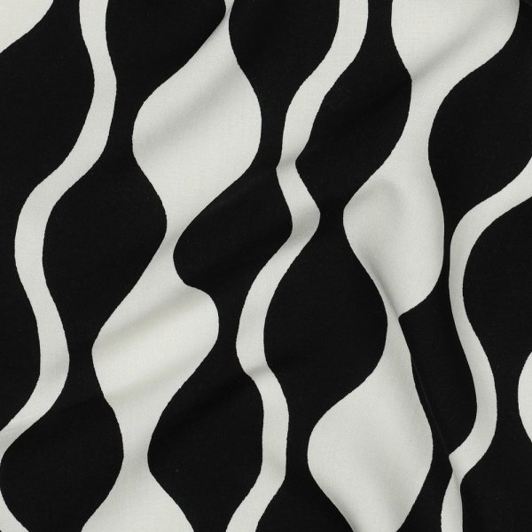 Viskose mit LENZING™ ECOVERO™ Fasern - Barbro - black/ecru
