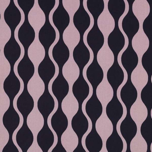 Viskose mit LENZING™ ECOVERO™ Fasern - Barbro - navy/mauve