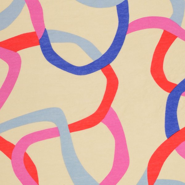 Viskose - Benoni - pink/blau