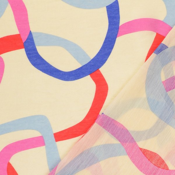 Viskose - Benoni - pink/blau