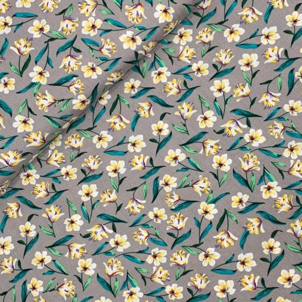 Viskose Popeline - Cassia - graubeige