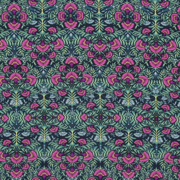 Viskose - Chrissie Flowers - grün