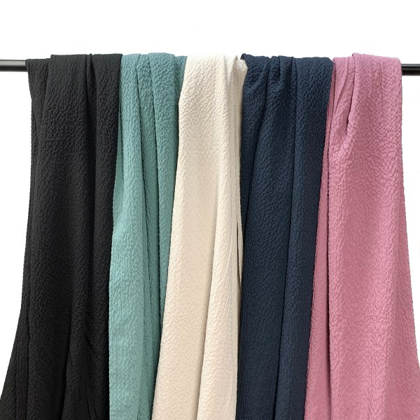 RESTSTÜCK 0,60m !!! - Viskose Crepe - Bubble - dunkelmint