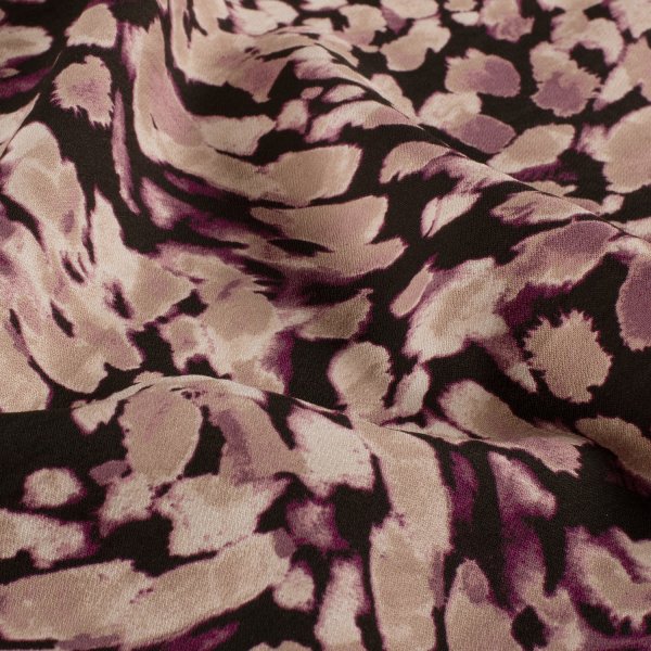 Viskose Crepe - Nanda - nude/violett