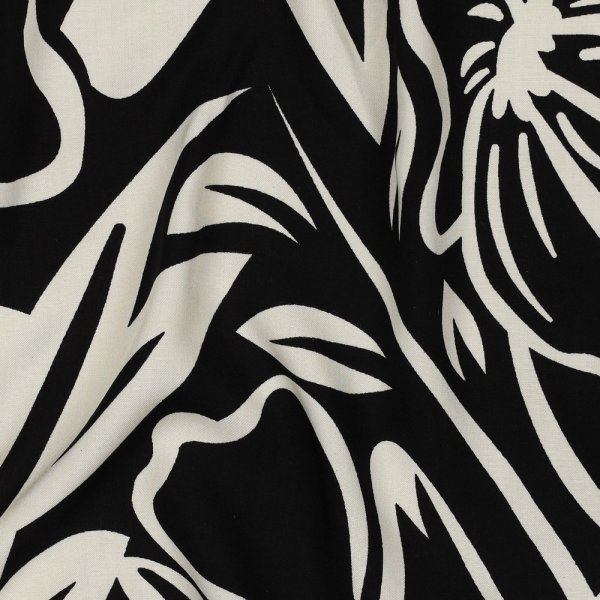Viskose - Danae Flowers - black