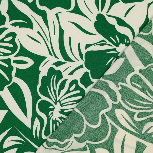 Viskose - Danae Flowers - green