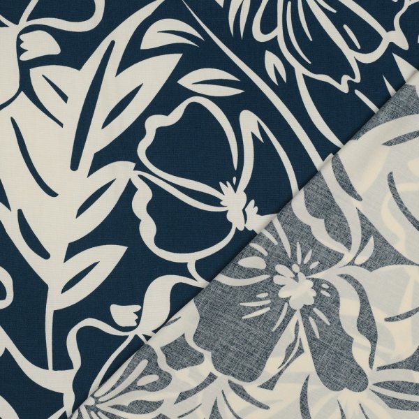 Viskose - Danae Flowers - petrol